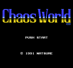 Chaos World Title Screen
